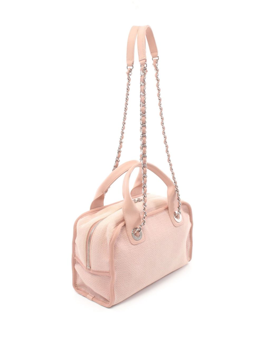 Pre-owned Chanel 2014-2015 Deauville Tote Bag In Pink