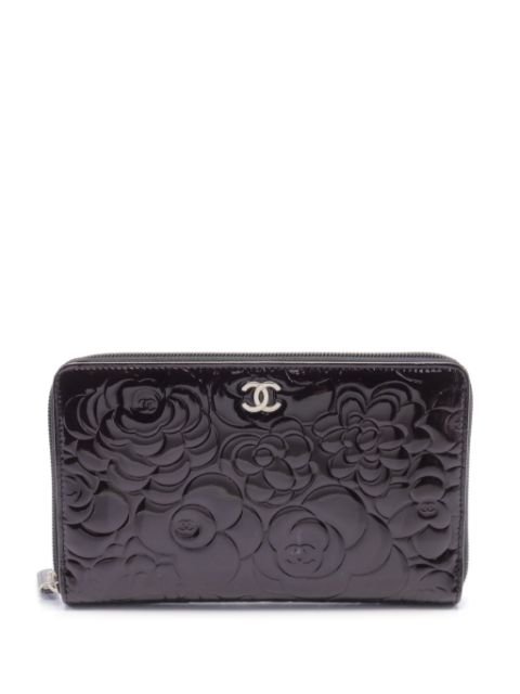 HOT SALE CHANEL 2010-2011 Camellia long wallet Women