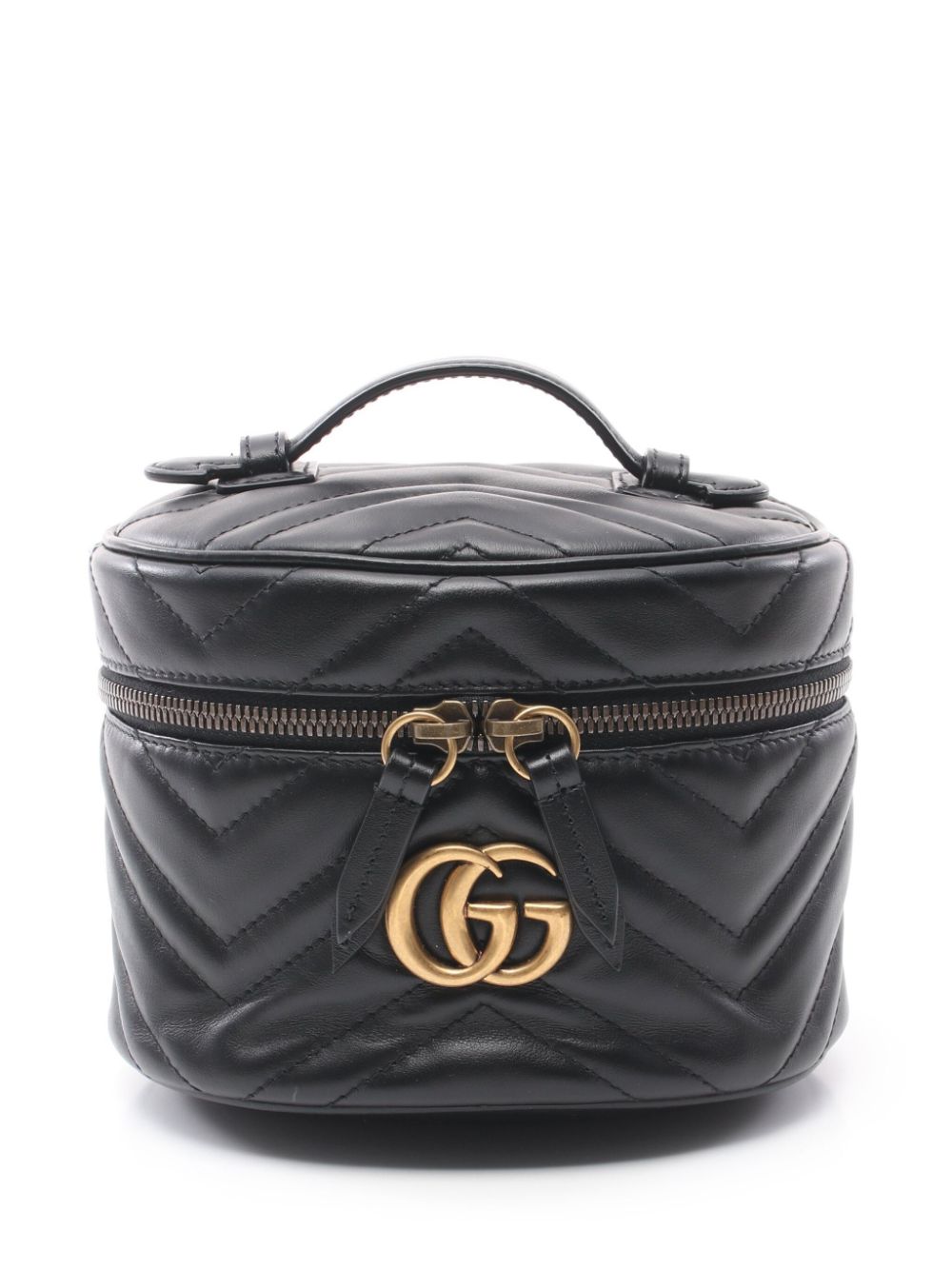 Pre-owned Gucci 2010 Mini Gg Marmont Backpack In 黑色