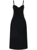 Co bustier midi dress - Black