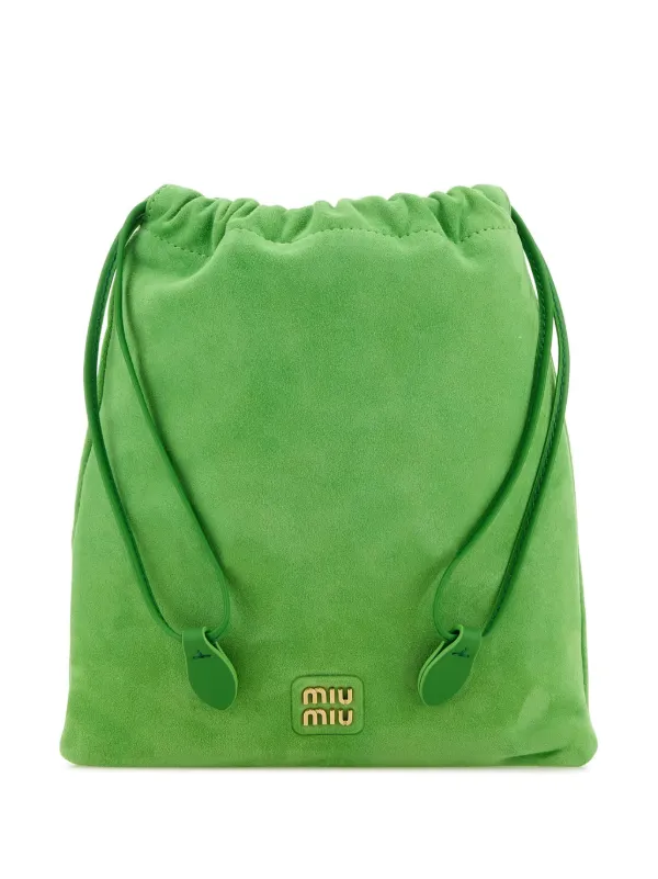 Miu Miu Suede Bag | Green | FARFETCH