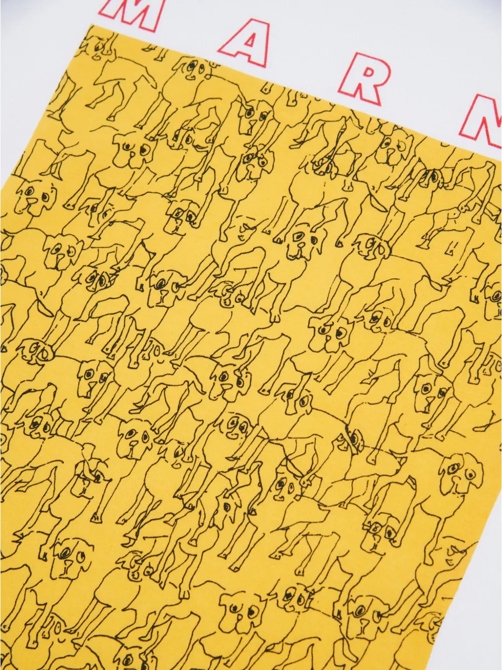 Marni Kids T-shirt met hondenprint Wit