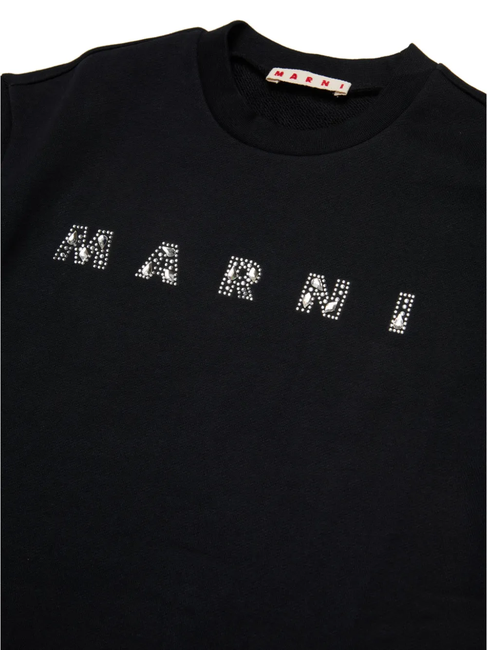 Marni Kids Flared T-shirtjurk Zwart