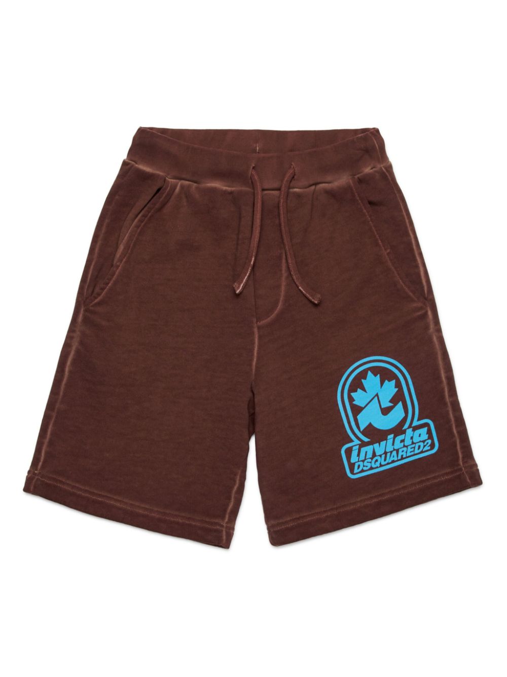 DSQUARED2 KIDS Trainingsshorts met logoprint Bruin