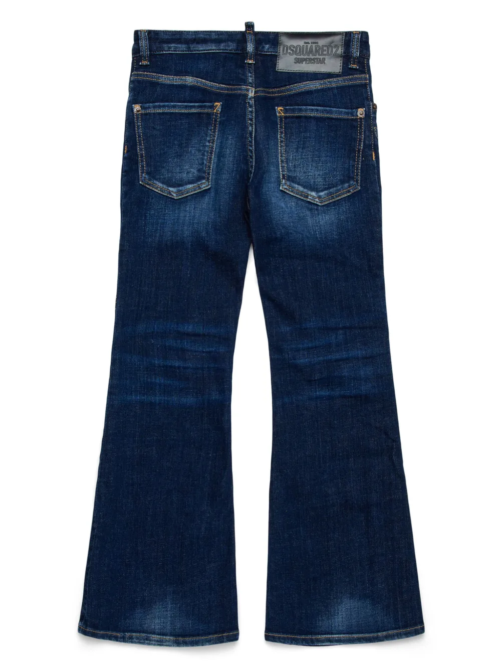 DSQUARED2 KIDS Jeans met sterpatch - Blauw