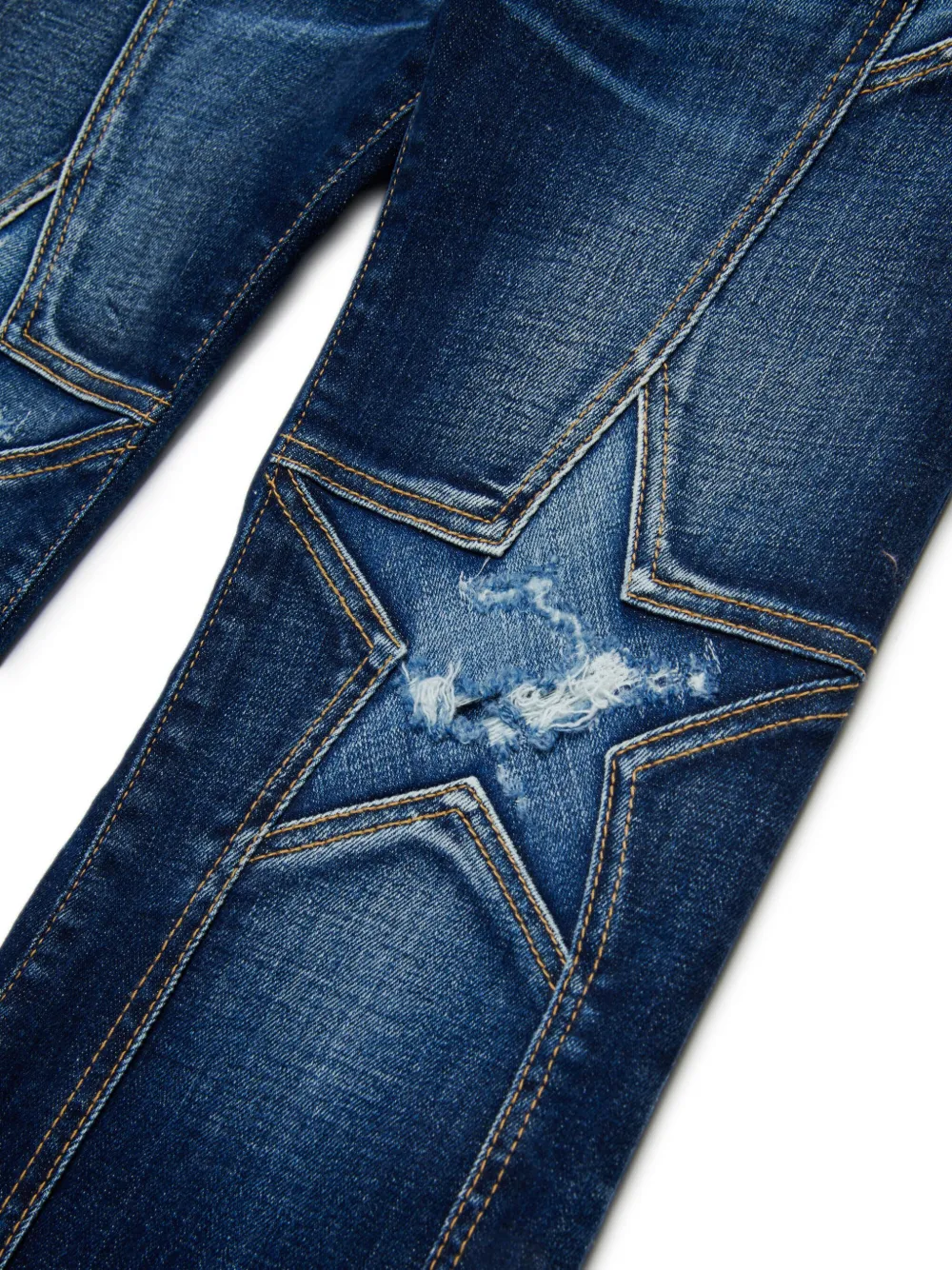 DSQUARED2 KIDS Jeans met sterpatch Blauw