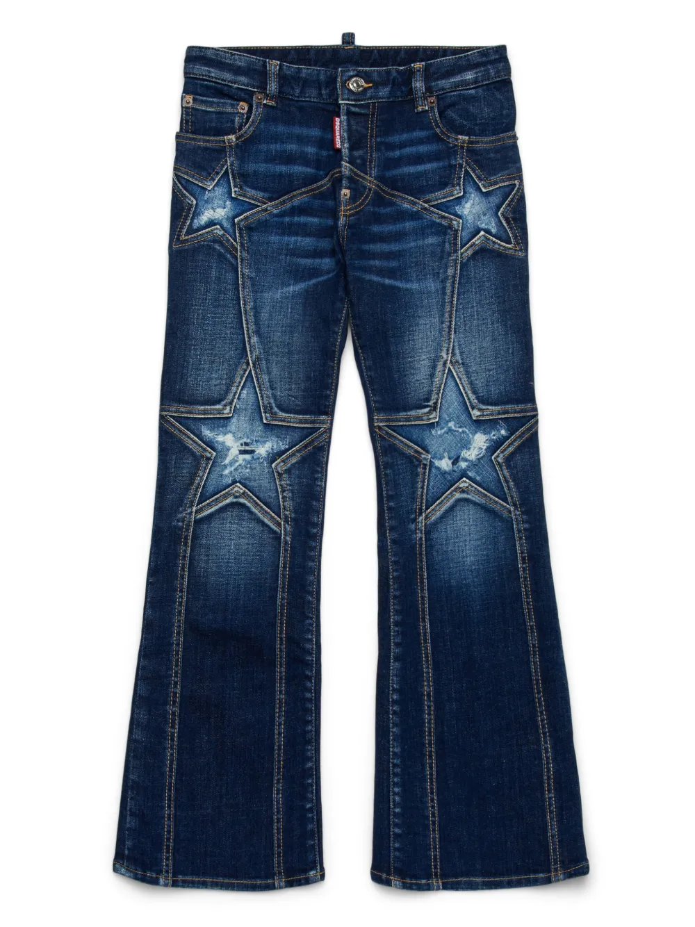 DSQUARED2 KIDS jean à patch étoile | bleu | Image 1