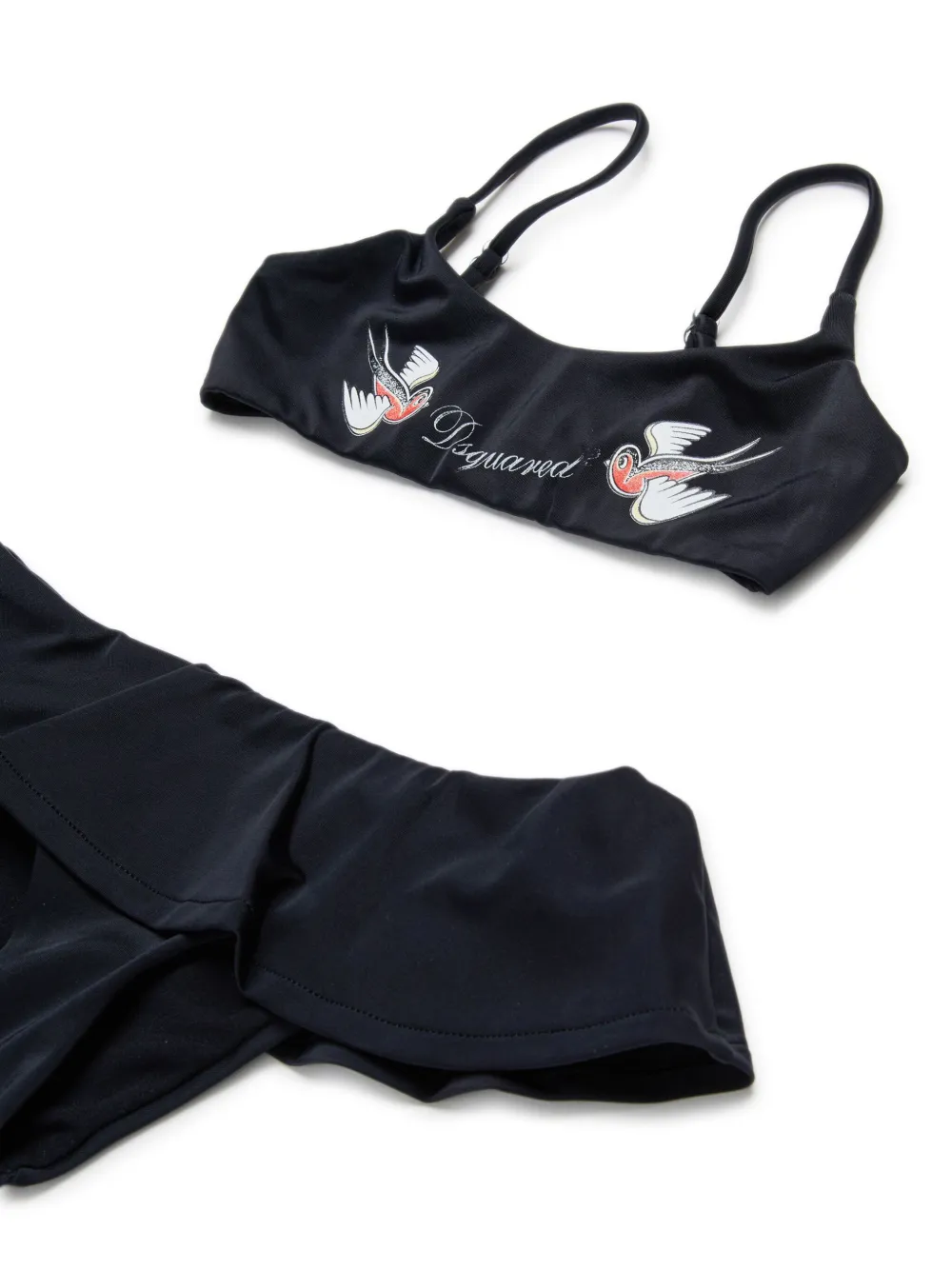 Dsquared2 Logo-print Bikini Set In Black