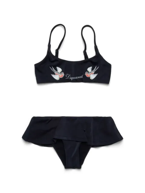 DSQUARED2 KIDS bikini con logo estampado