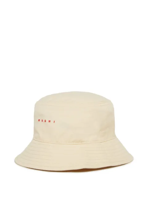 Marni Kids gorro de pescador con logo bordado