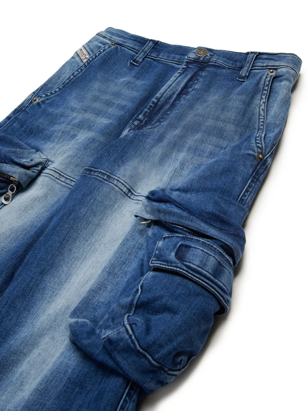 Diesel Kids Dfish jeans Blauw