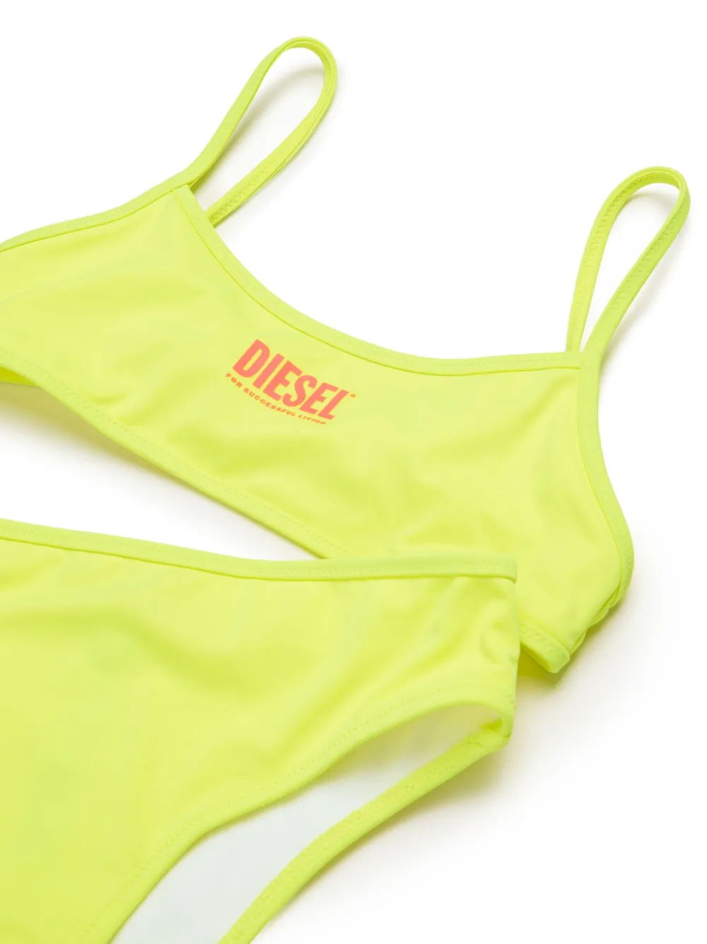 Diesel Kids Bikini met logoprint Geel