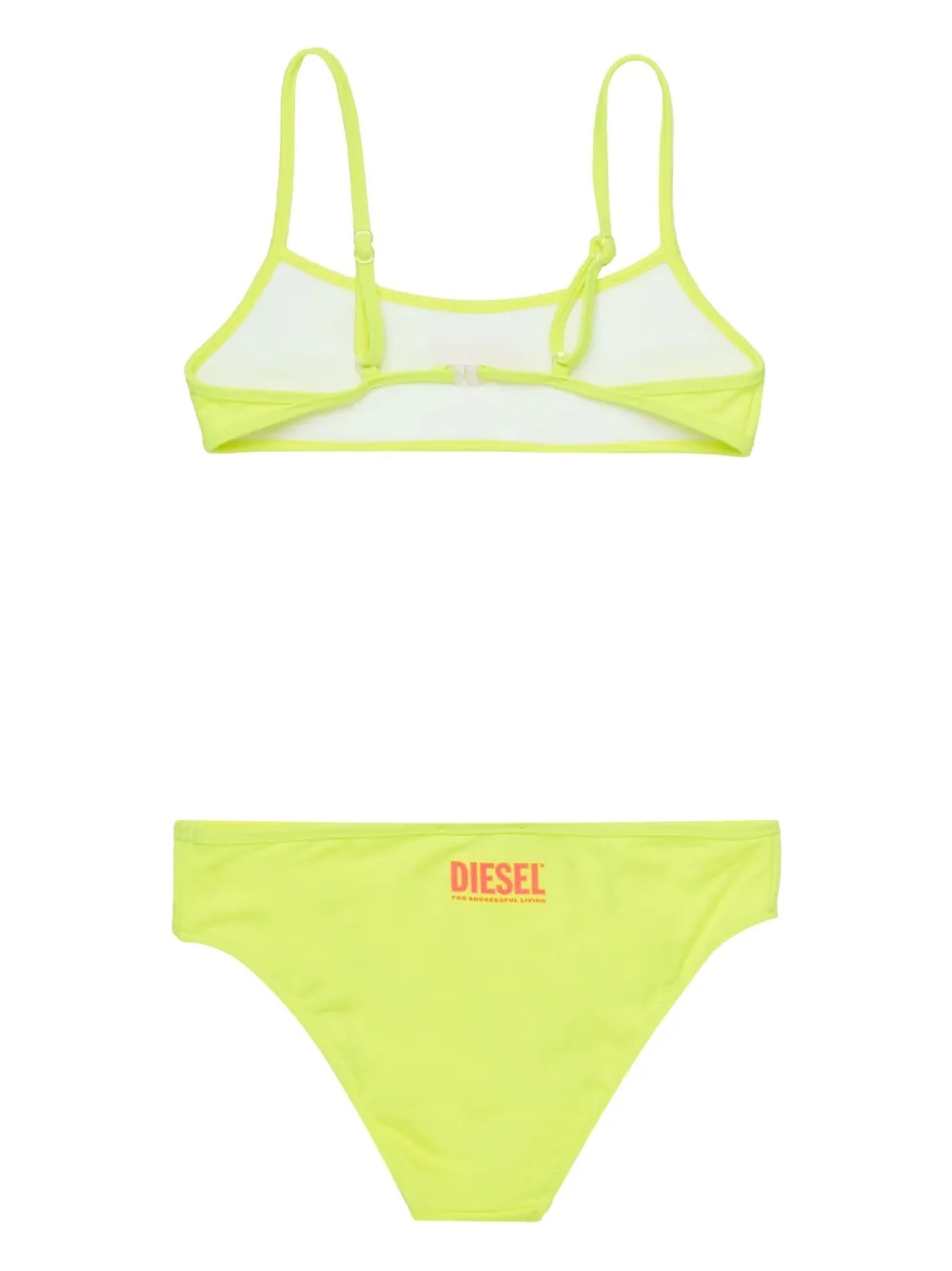 Diesel Kids Bikini met logoprint Geel