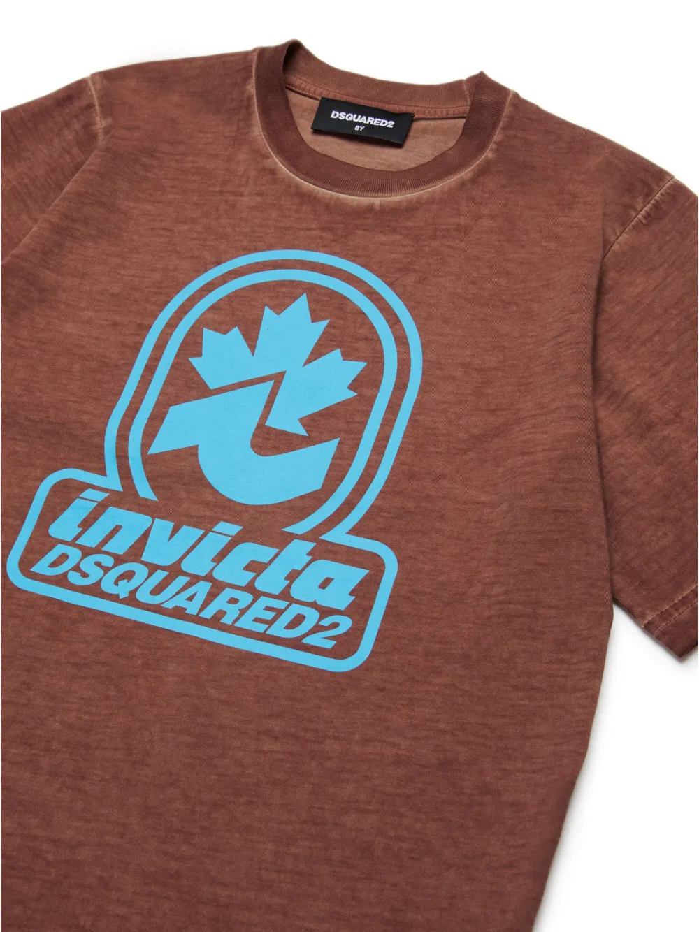 DSQUARED2 KIDS T-shirt met tekst Bruin