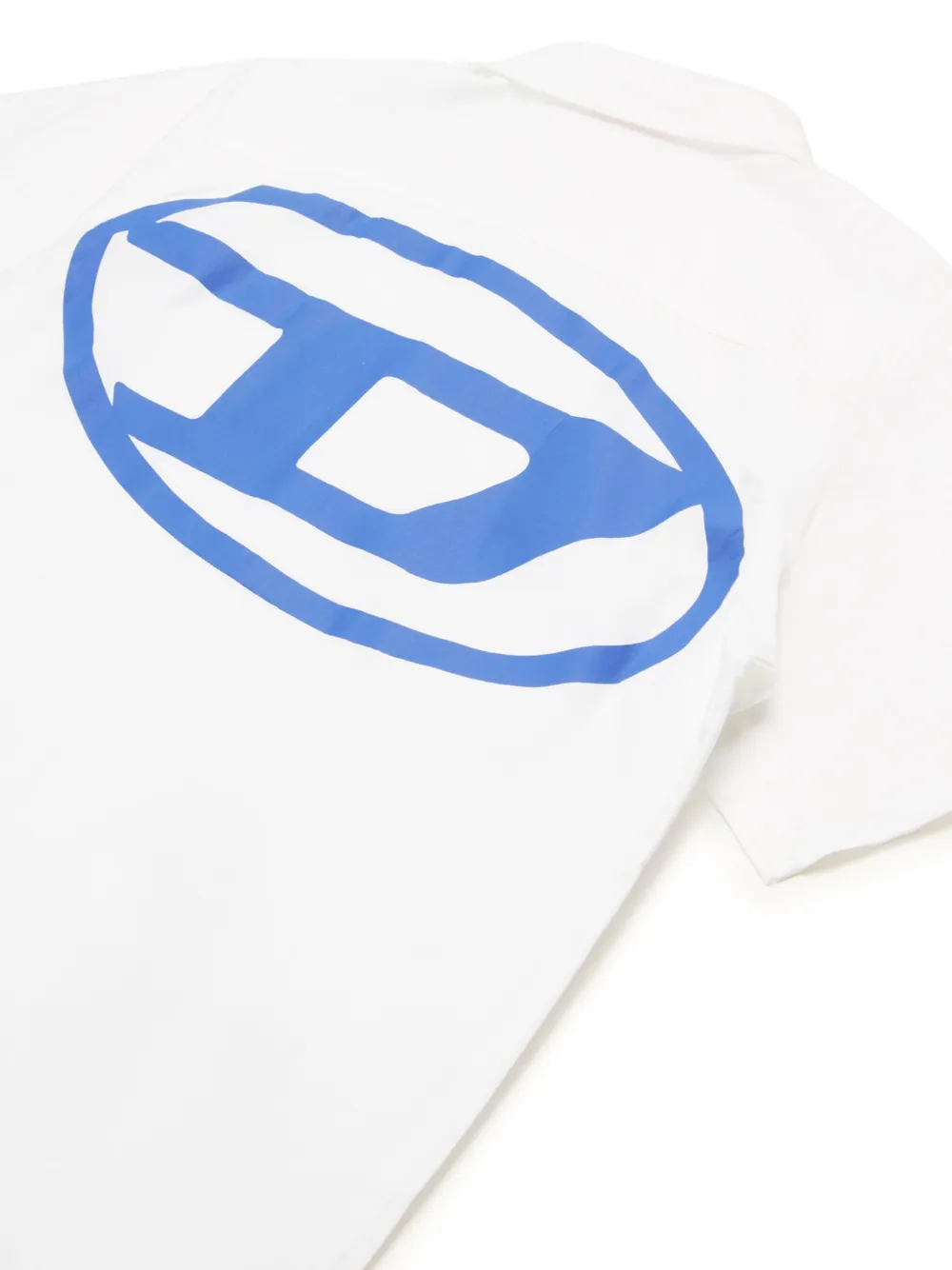 Diesel Kids Poloshirt met logoprint Wit