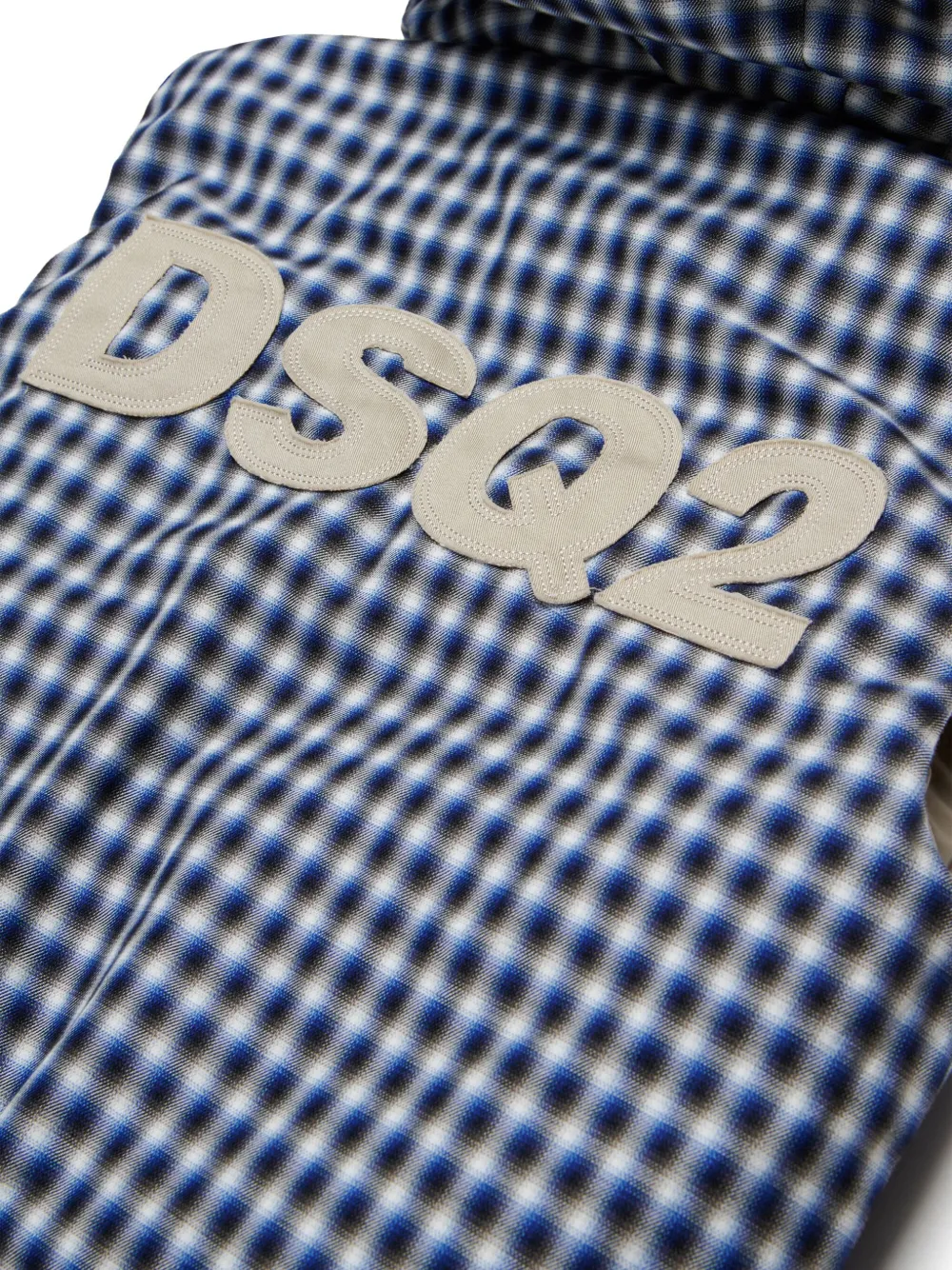 DSQUARED2 KIDS Gilet met gingham ruit Blauw