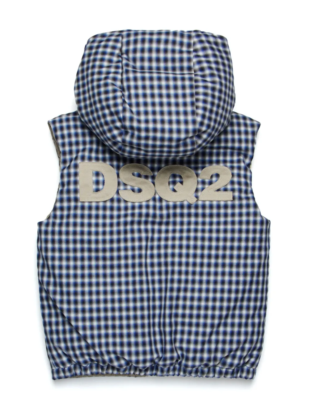 DSQUARED2 KIDS Gilet met gingham ruit - Blauw