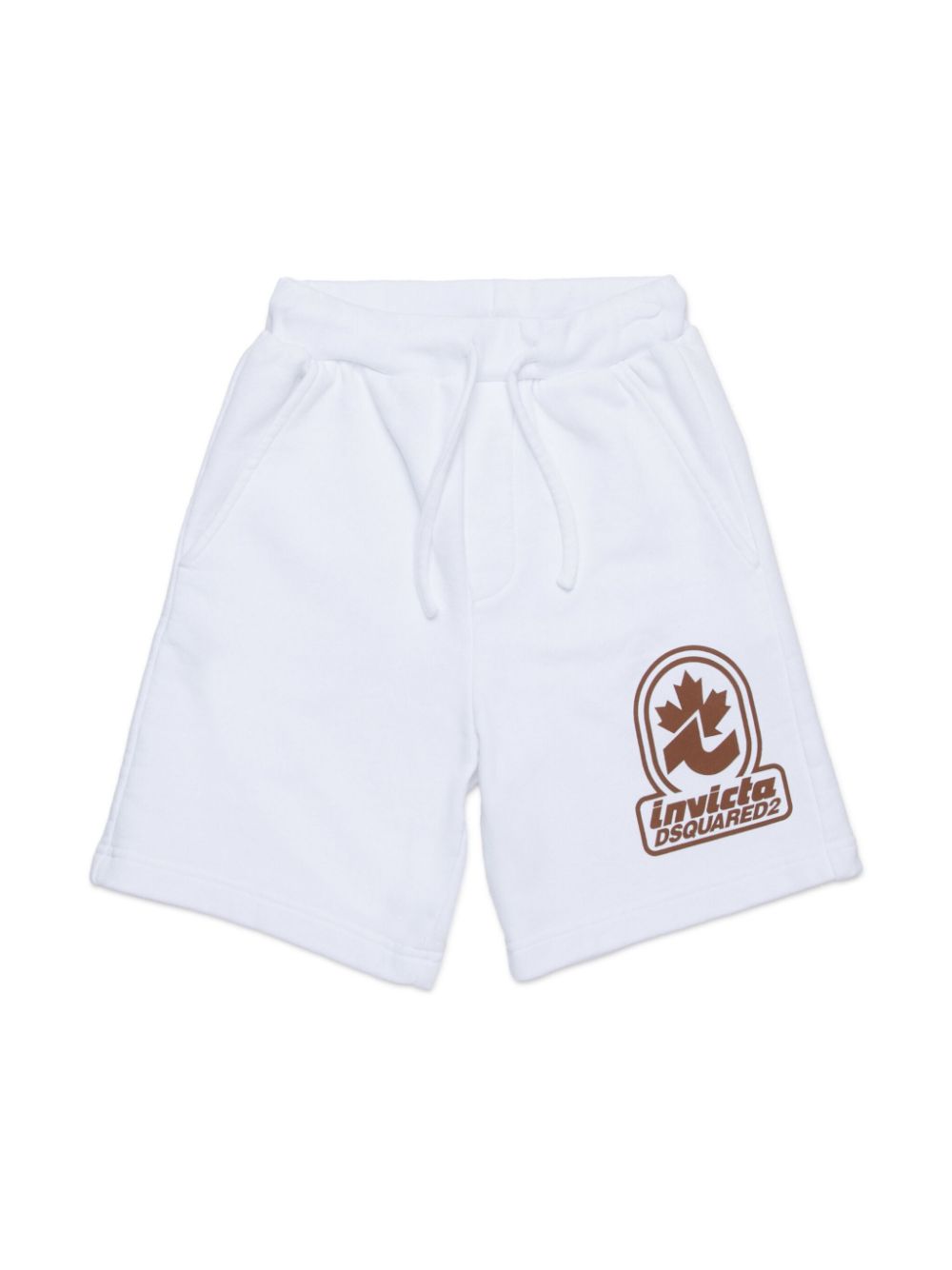 DSQUARED2 KIDS Trainingsshorts met logoprint Wit