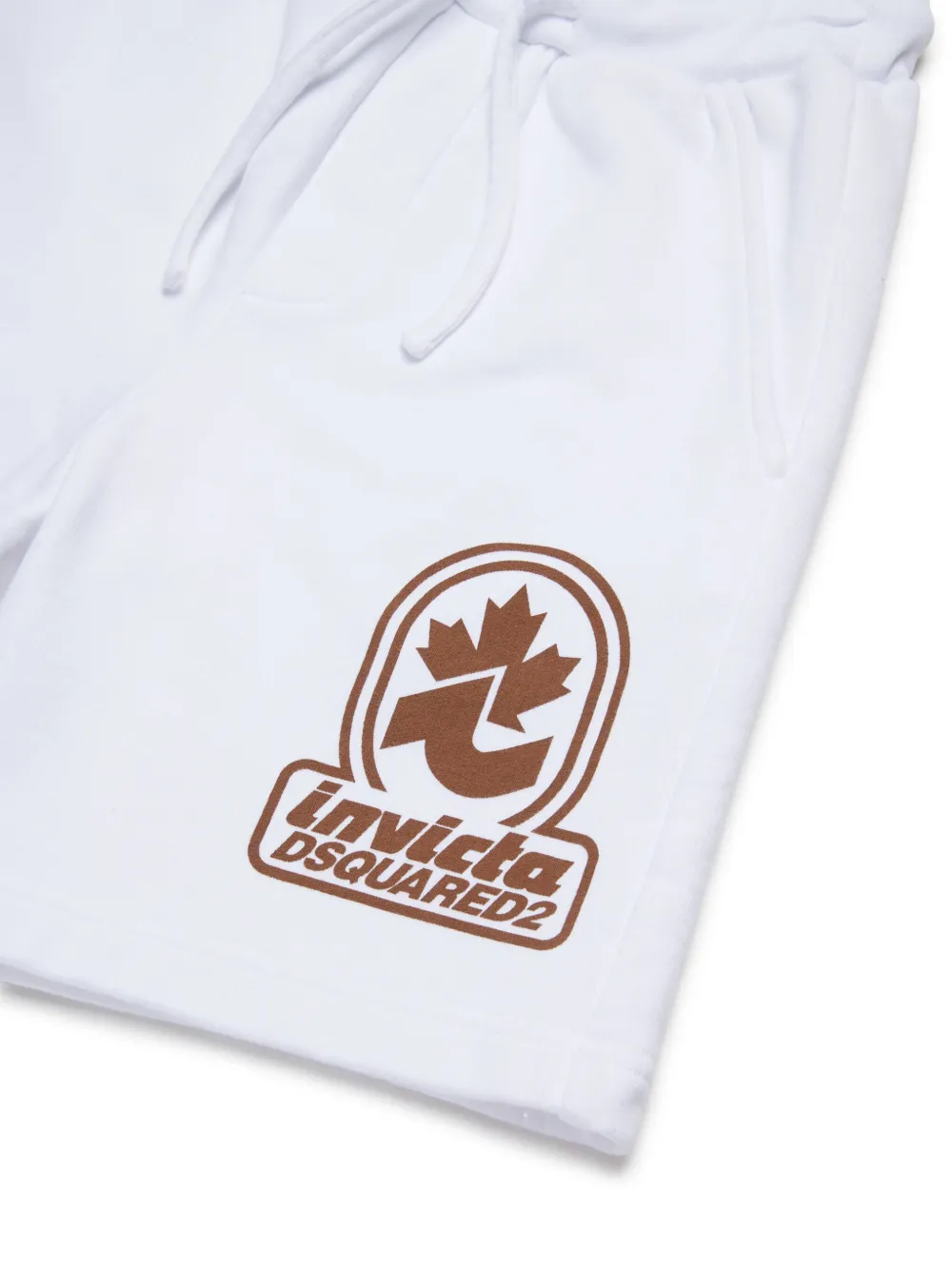 DSQUARED2 KIDS Trainingsshorts met logoprint Wit