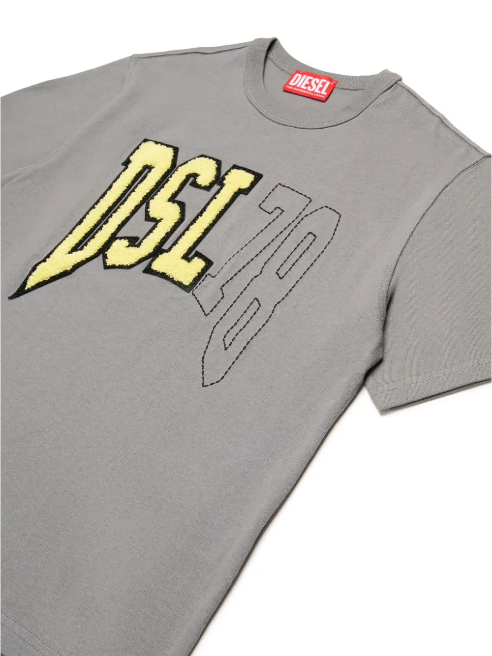 Diesel Kids Twashn Over T-shirt Grijs