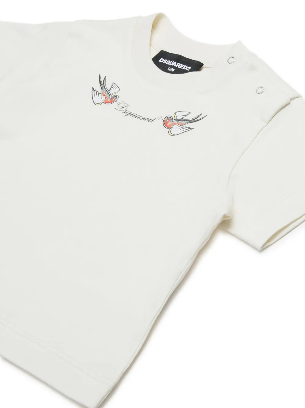 DSQUARED2 KIDS T-shirt met logoprint Wit