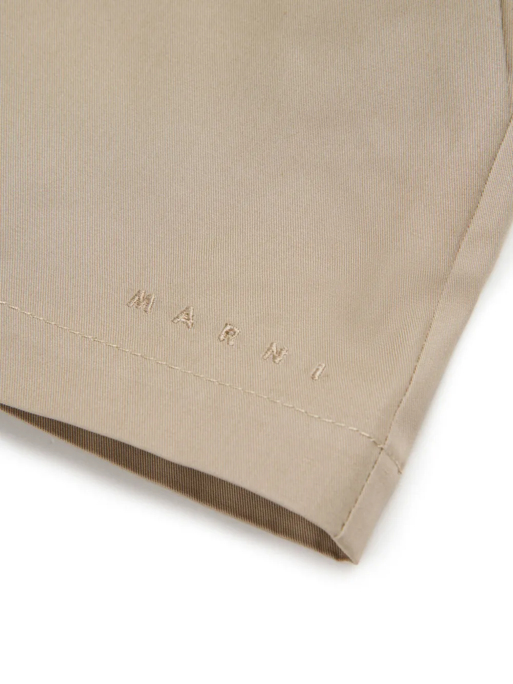 Marni Kids Katoenen shorts Beige