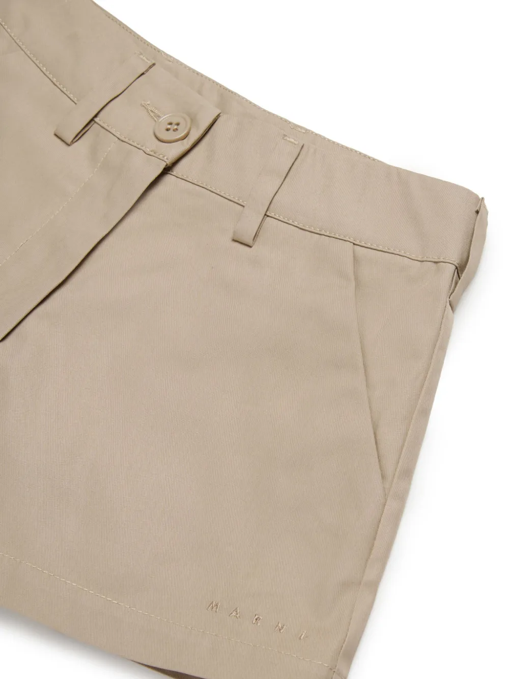 Marni Kids Katoenen shorts Beige