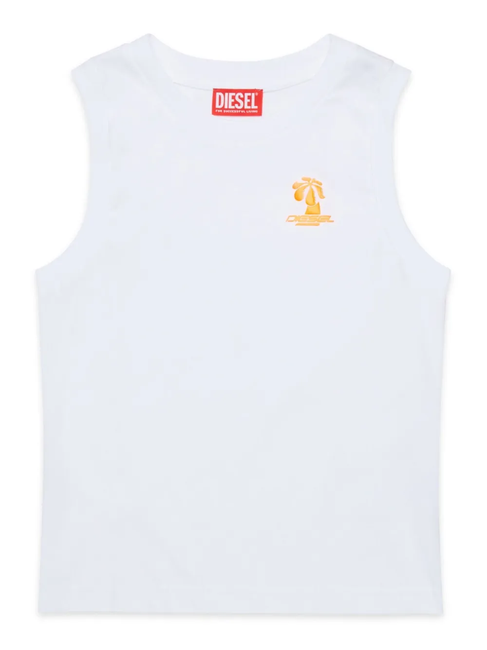 Diesel Kids T-shirt met geborduurd logo Wit