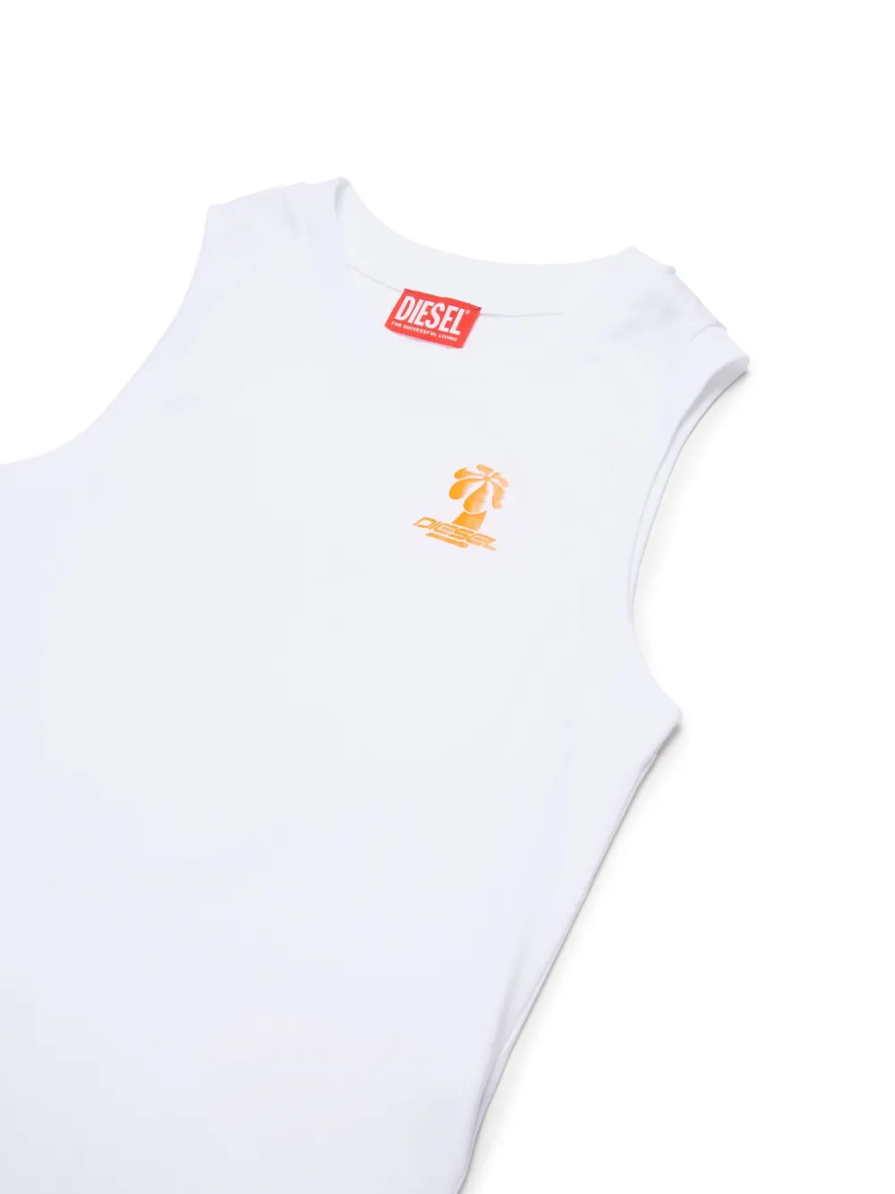 Diesel Kids T-shirt met geborduurd logo Wit