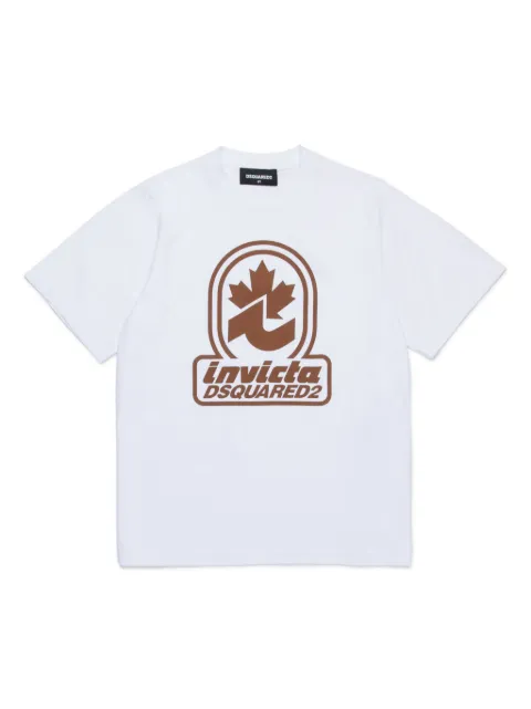 DSQUARED2 KIDS playera con logo estampado