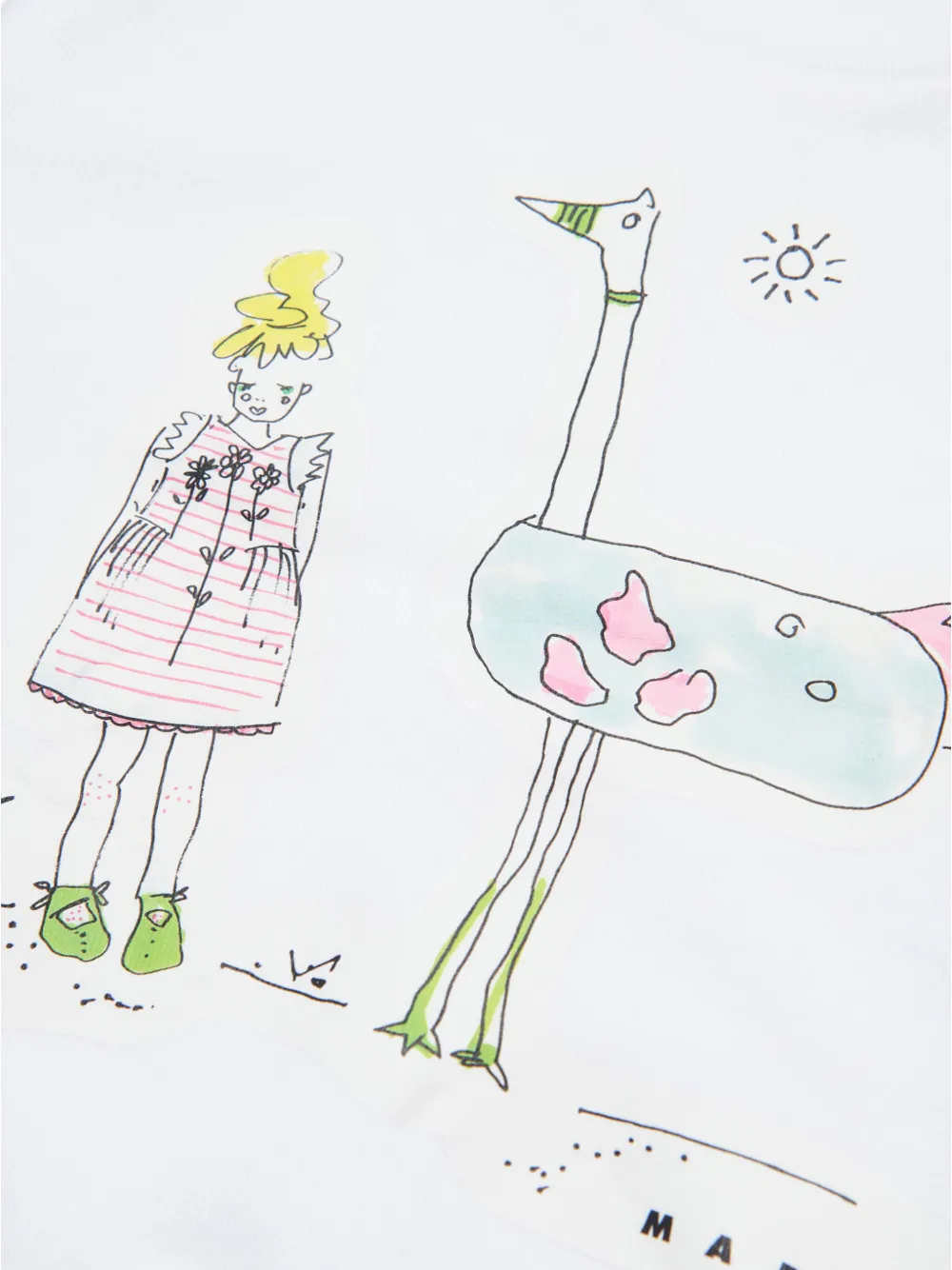 Marni Kids Sweater met print Wit