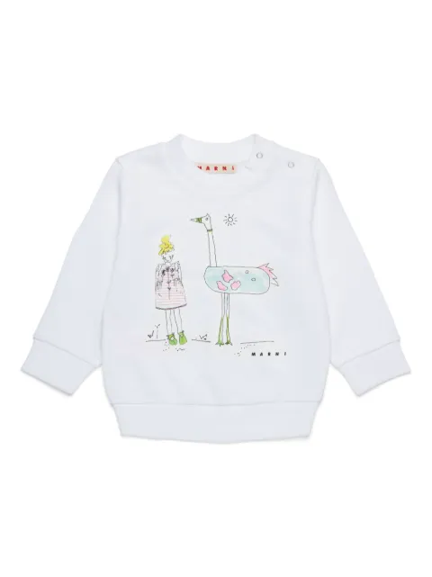 Marni Kids Sweatshirt mit grafischem Print