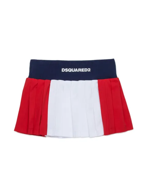 DSQUARED2 KIDS falda plisada con logo estampado