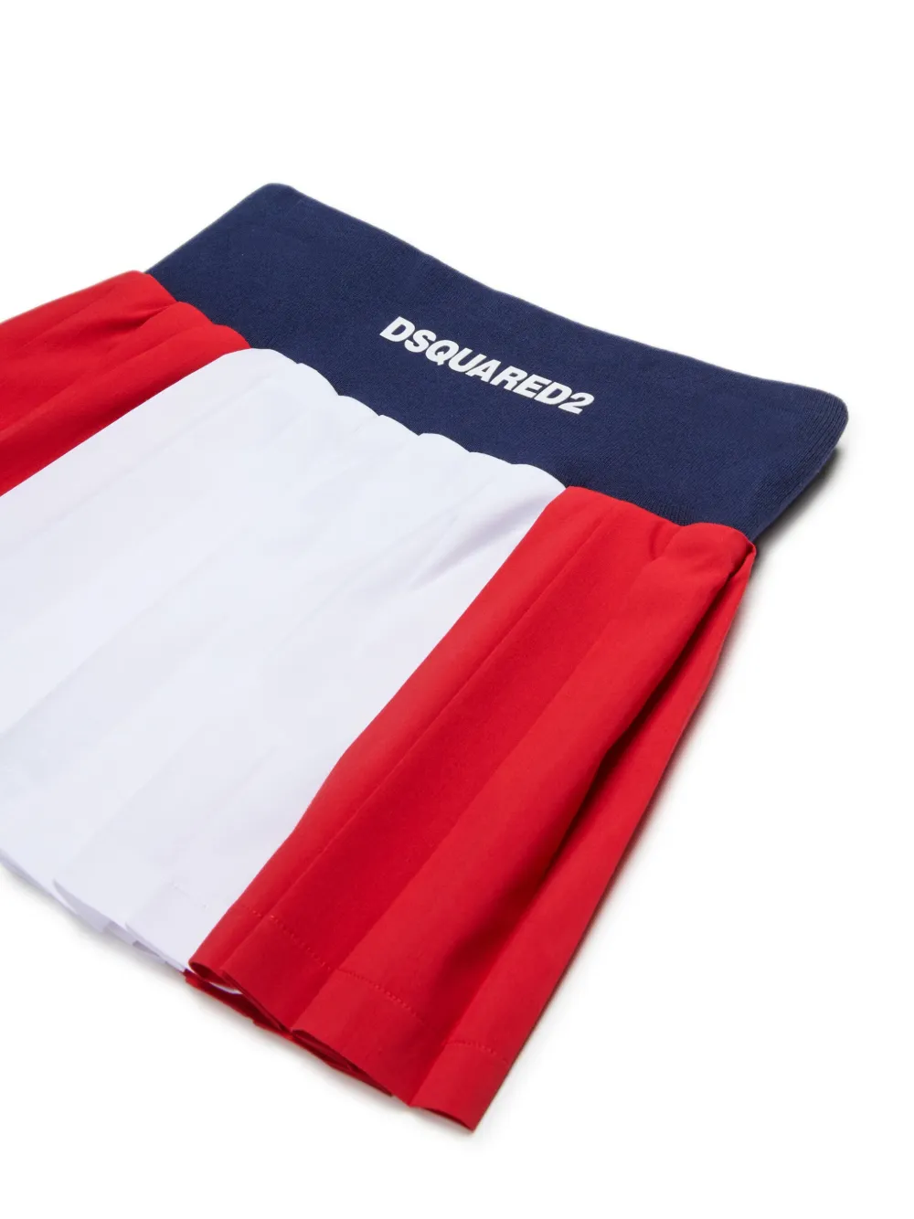 DSQUARED2 KIDS Plooirok met logoprint Rood