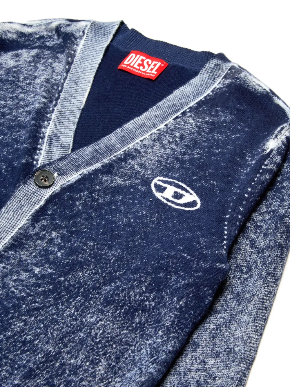 DIESEL LOGO-PRINT CARDIGAN