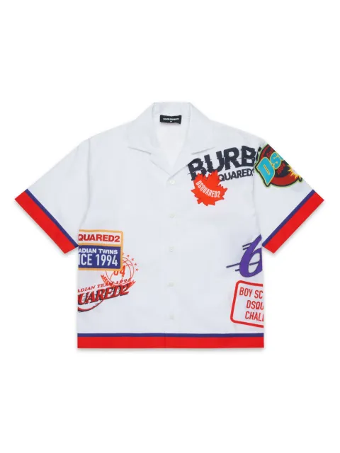 DSQUARED2 KIDS logo-print polo shirt