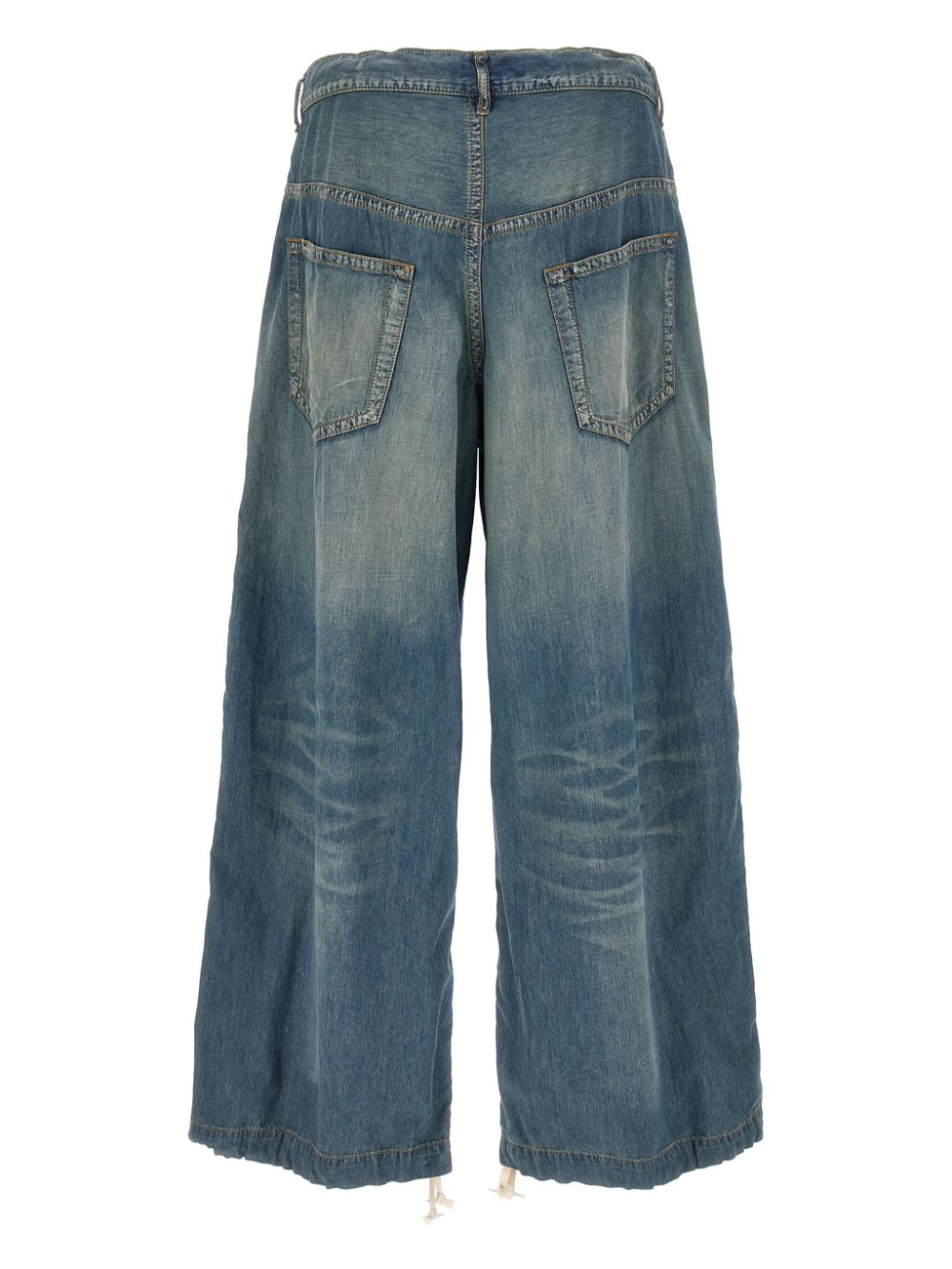 Maison MIHARA YASUHIRO Jeans met trekkoordtaille - Blauw