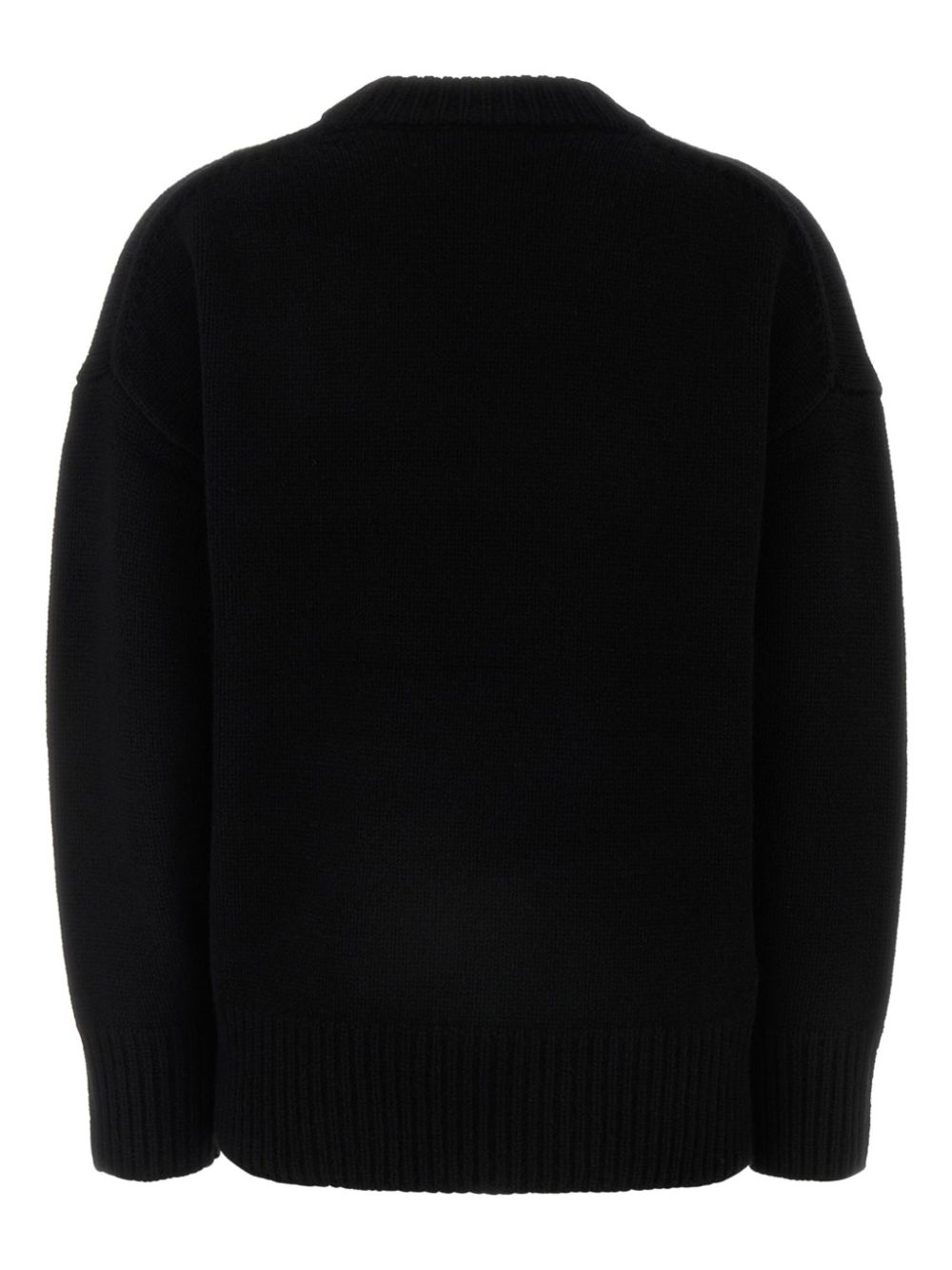 Co crew-neck oversized sweater - Zwart