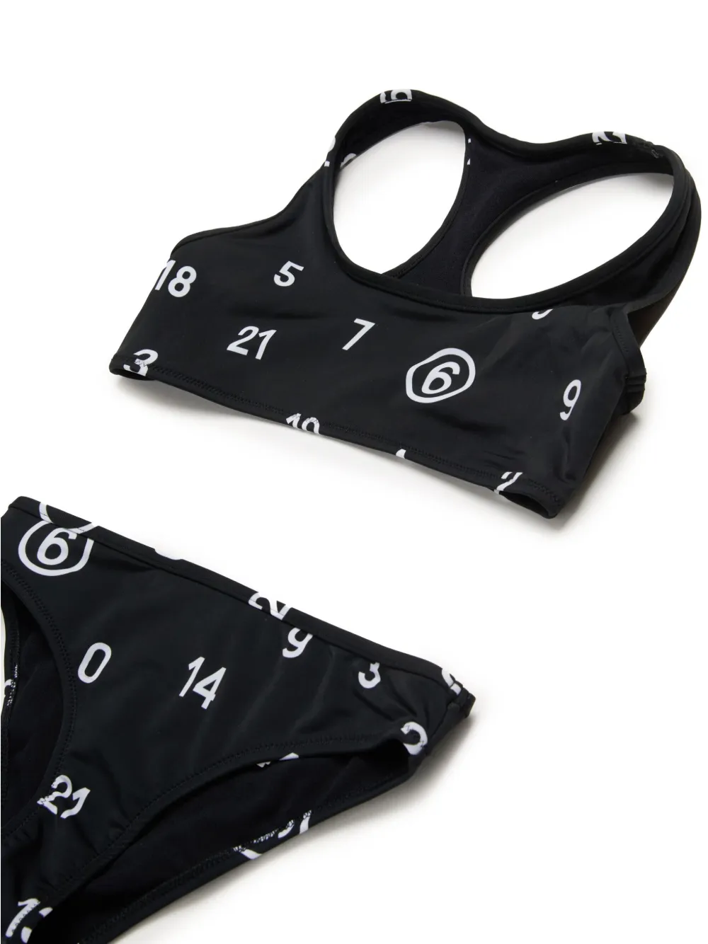 MM6 Maison Margiela Kids Bikini met logoprint Zwart