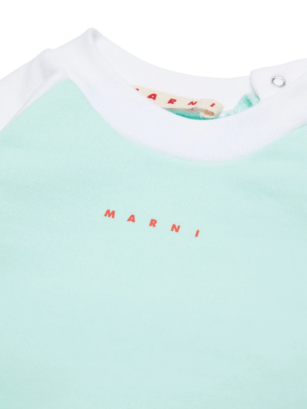 Marni Kids Jurk met logoprint Groen