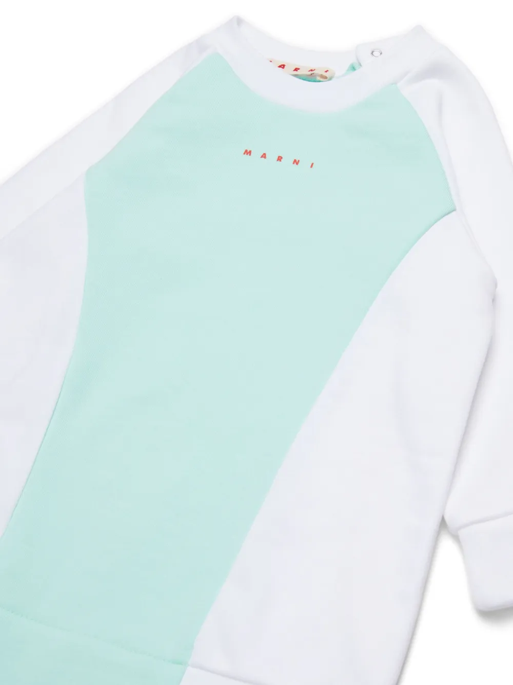 Marni Kids Jurk met logoprint Groen