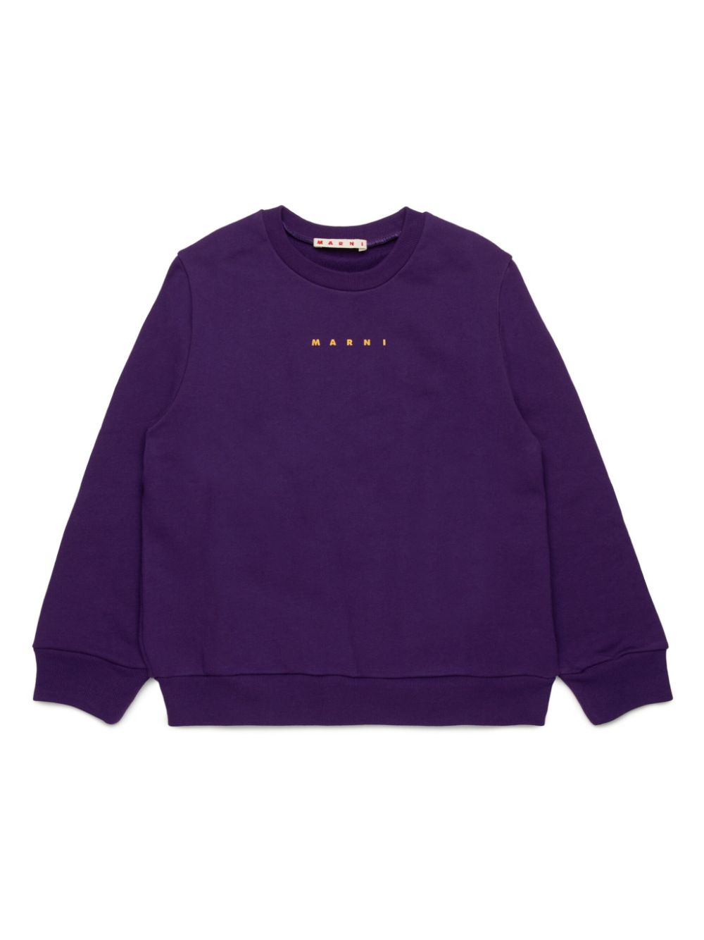 Marni Kids logo-print sweatshirt - Purple