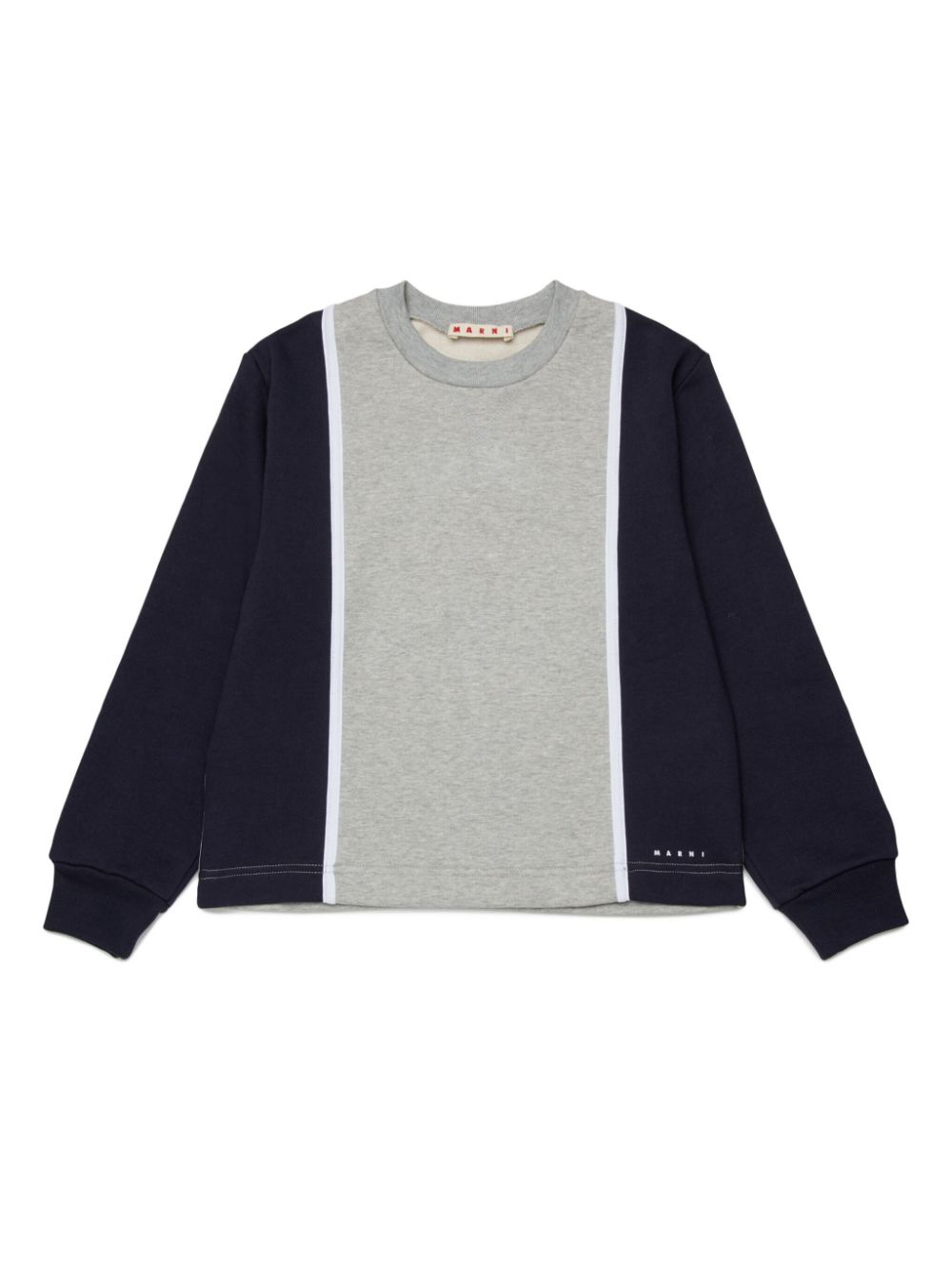 Marni Kids colour-block T-shirt - Grey