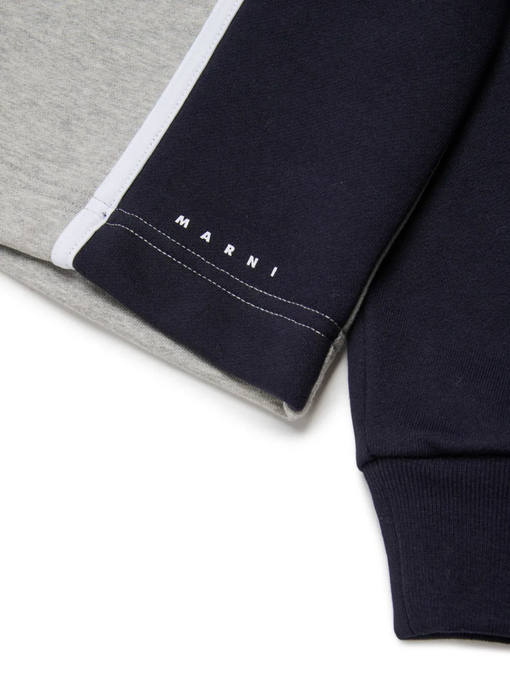 Marni Kids T-shirt met colourblocking Grijs