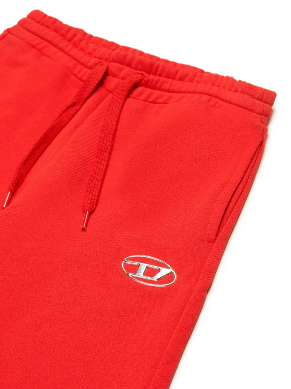 Diesel Kids Shorts met D-plakkaat Rood