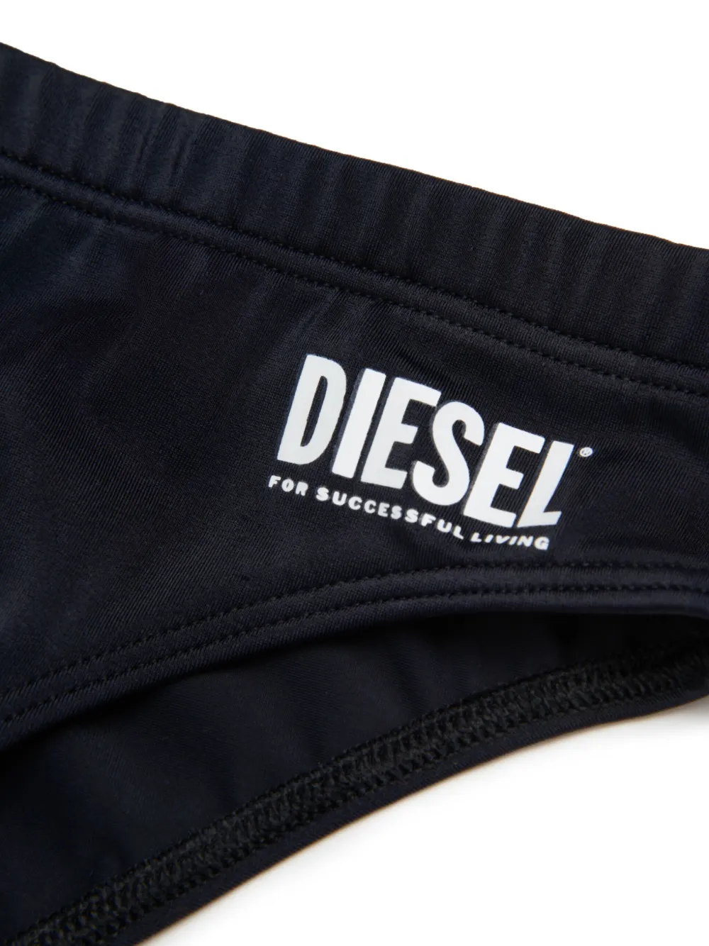 Diesel Kids Zwembroek met logoprint Zwart
