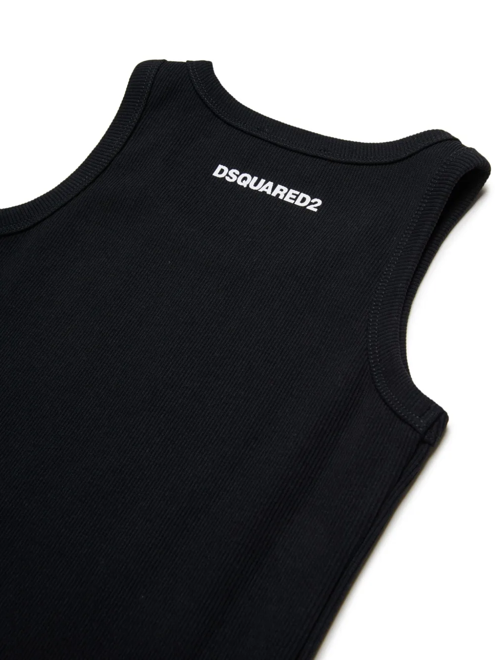 DSQUARED2 KIDS Katoenen tanktop Zwart
