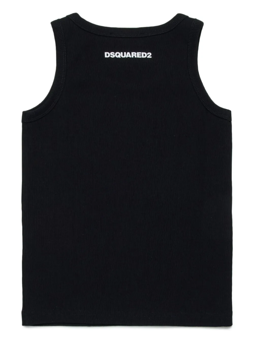 DSQUARED2 KIDS Katoenen tanktop - Zwart