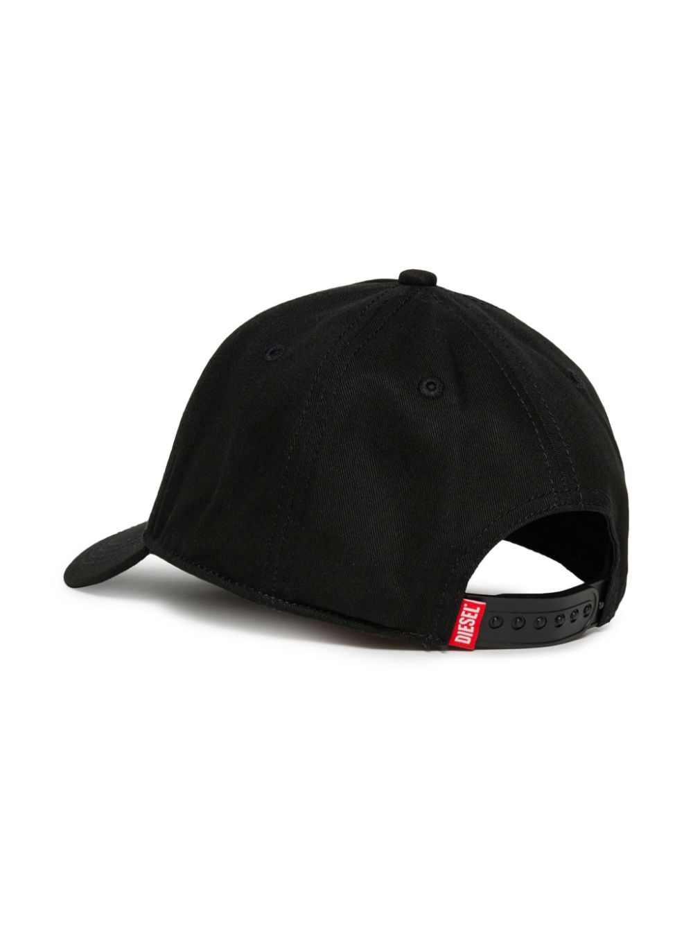 Diesel Kids logo-embroidered cap - Black