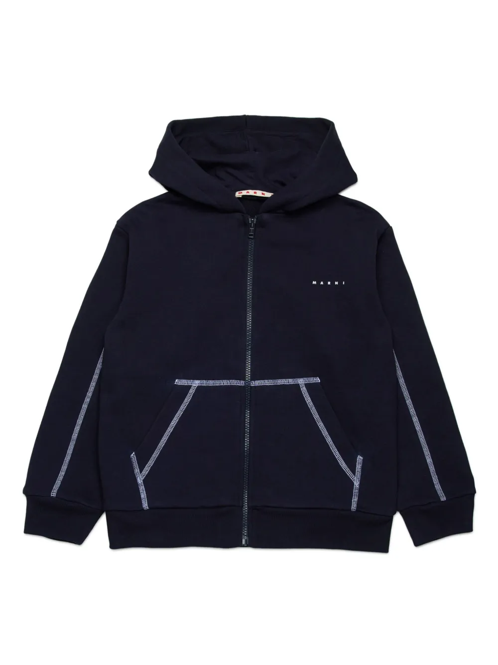 Marni Kids ロゴ パーカー - ブルー Marni Kids ロゴ パーカー - ブルー